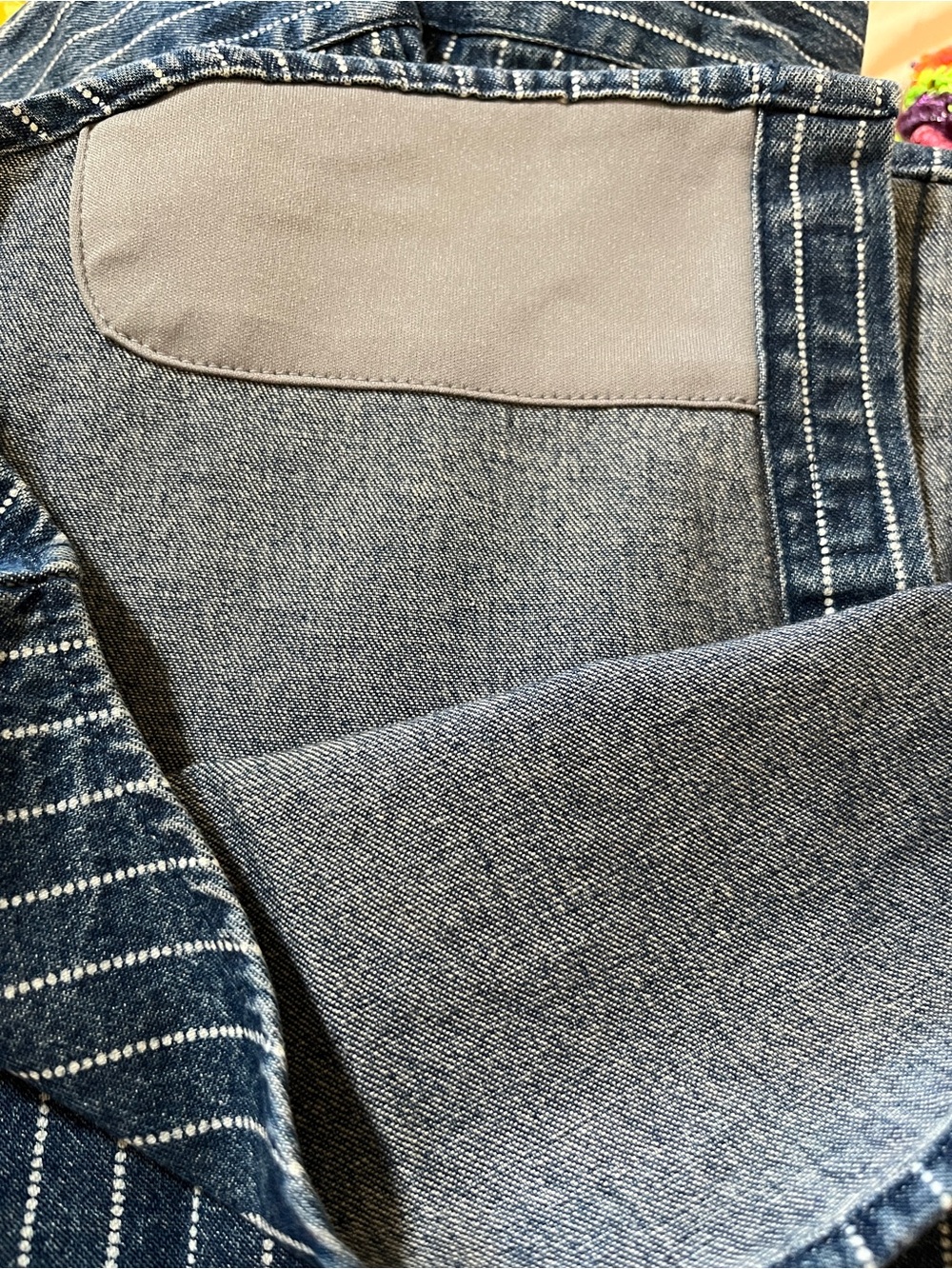 Howler Brothers Blue Pinstripe Dust Up Denim Snapshirt. NEW. Small - Picture 10 of 10